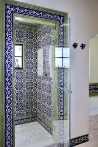کاشی طرح سنتی برای حمام